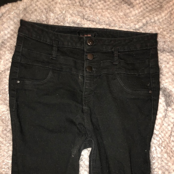 Black Heigh Waisted Charlotte Russe Jeans - Picture 2 of 5